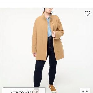 J. Crew City Coat heather acorn.